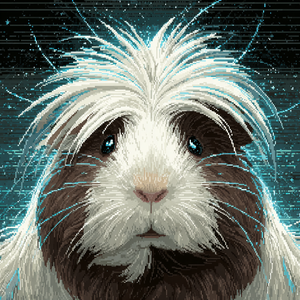 Snow — pixel art portrait